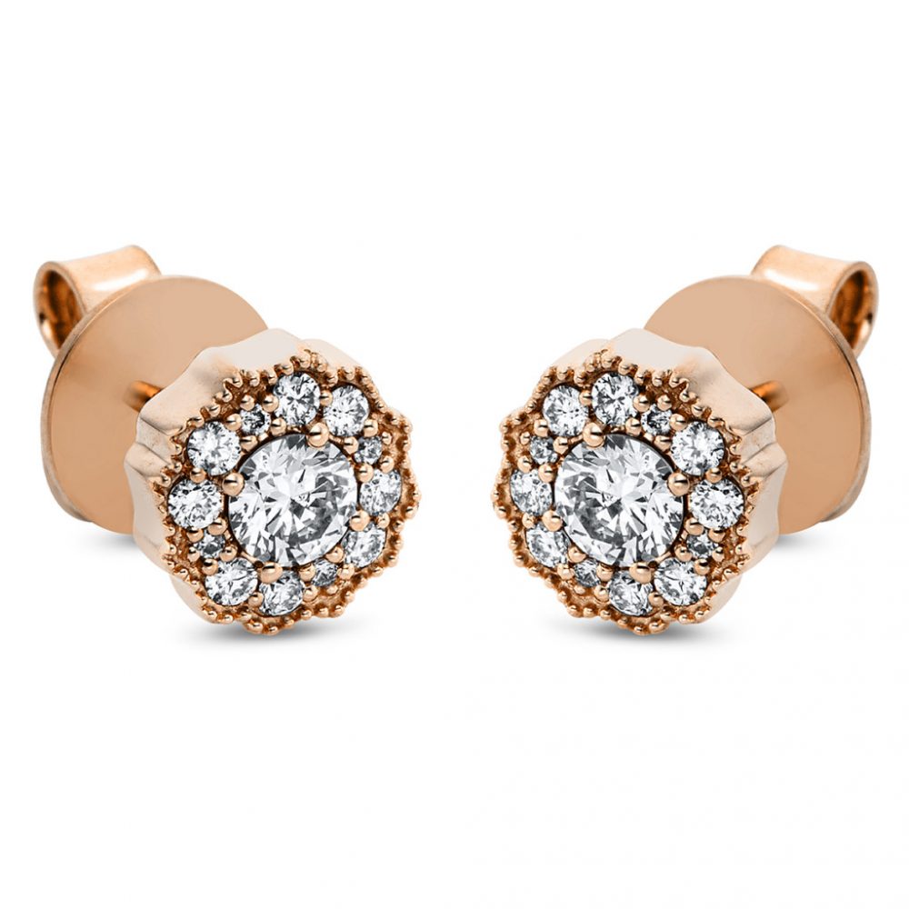 Redgold Diamond Earrings