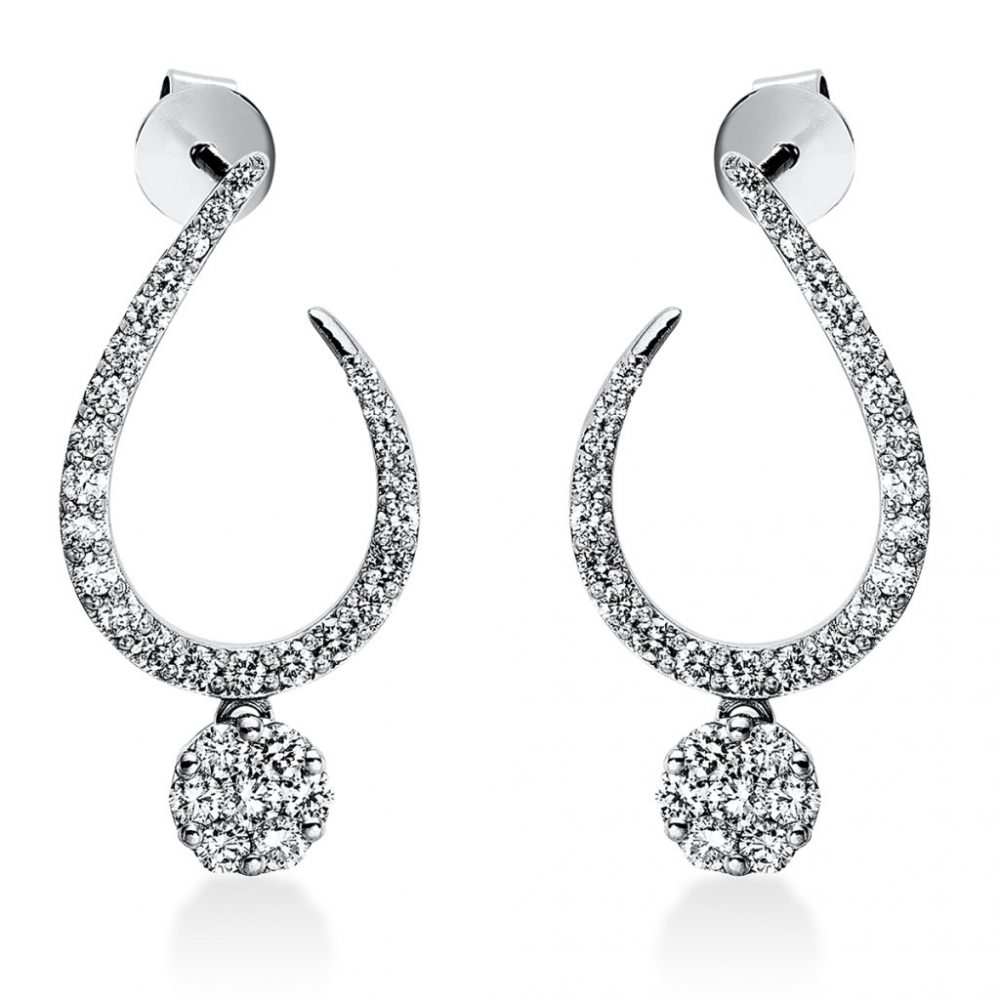 Whitegold Diamond Earrings