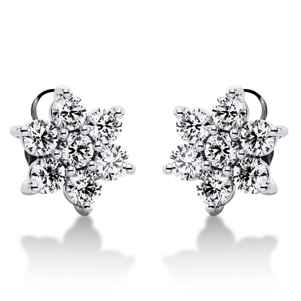 Whitegold Diamond Earrings