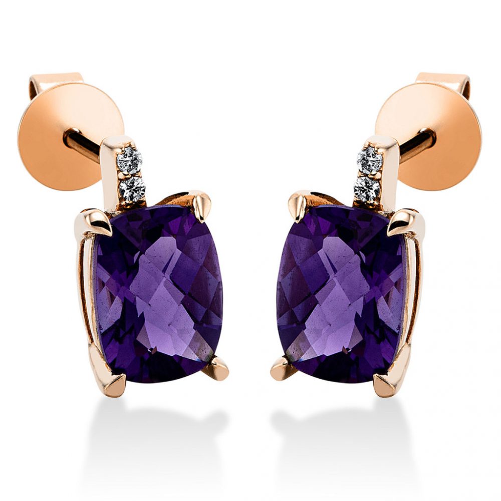 Redgold Amethyst Earrings