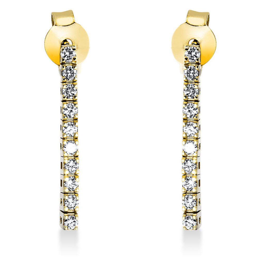 Yellowgold Diamond Earrings