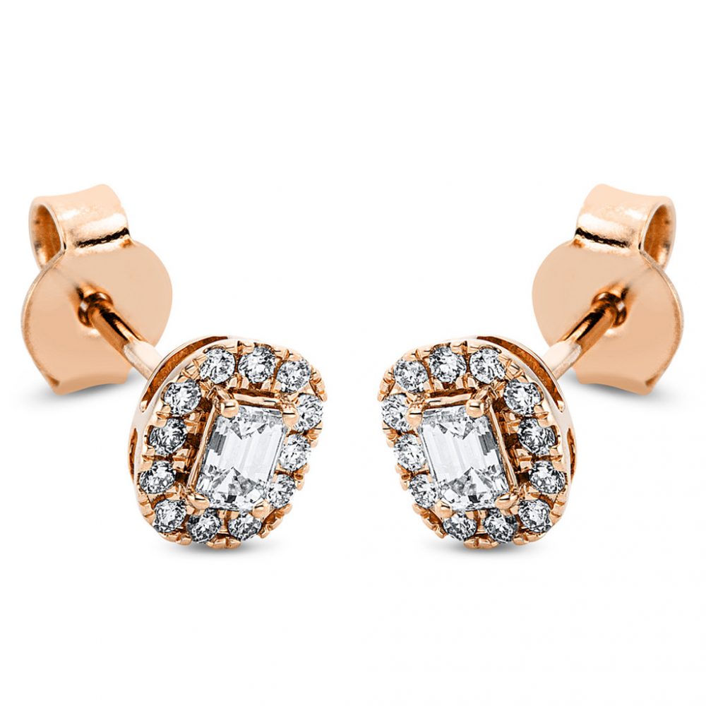 Redgold Diamond Earrings