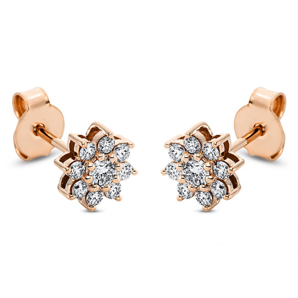 Redgold Diamond Earrings