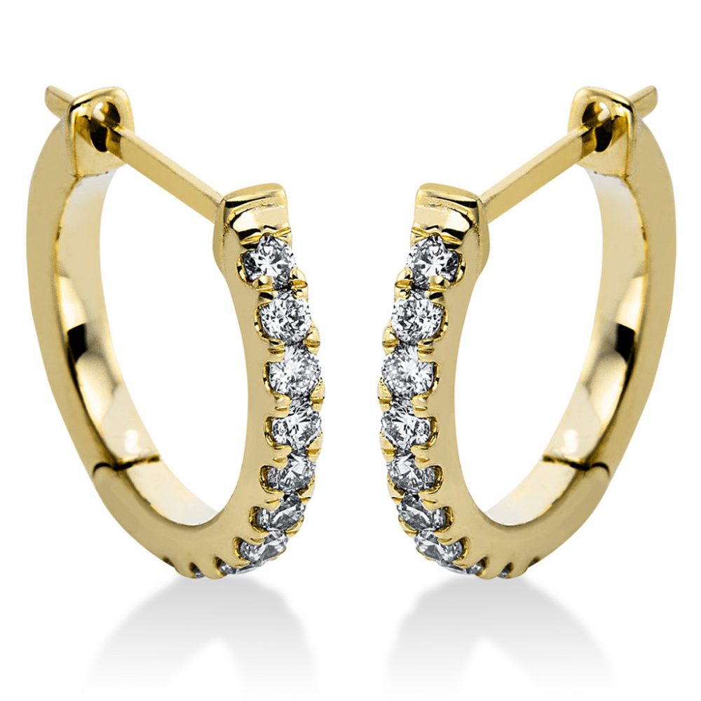 Yellowgold Diamond Earrings