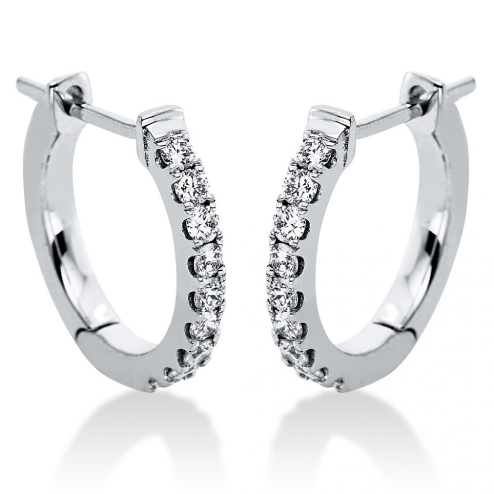 Whitegold Diamond Earrings