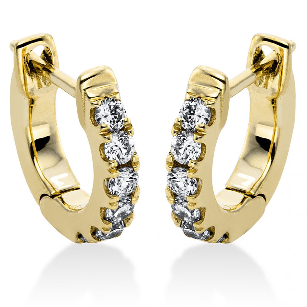 Yellowgold Diamond Earrings