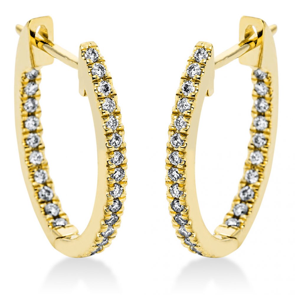 Yellowgold Diamond Earrings