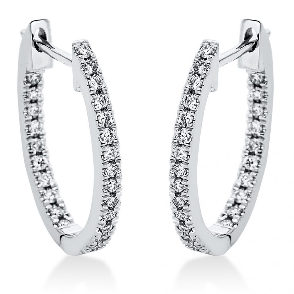 Whitegold Diamond Earrings