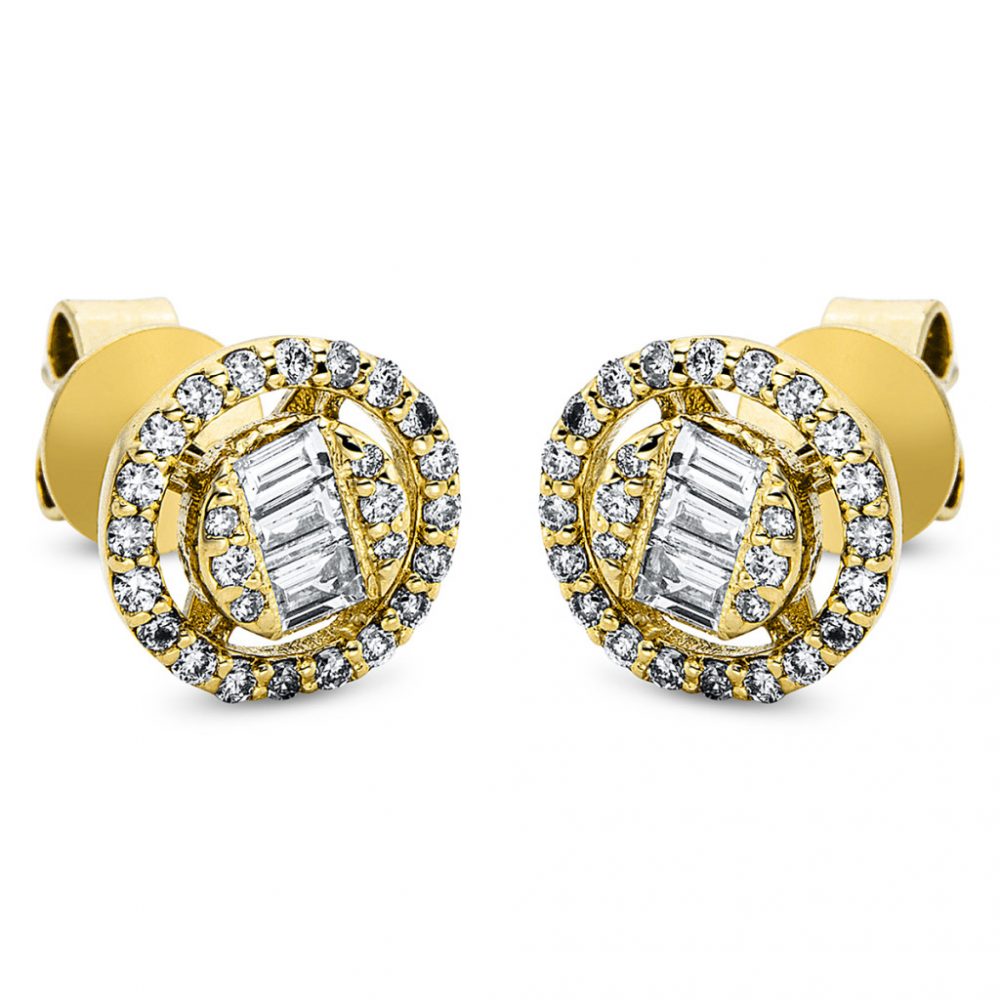 Yellowgold Diamond Earrings