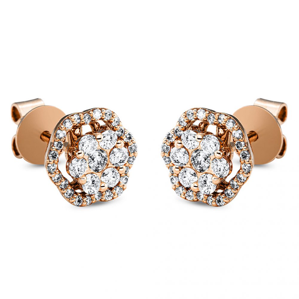 Redgold Diamond Earrings