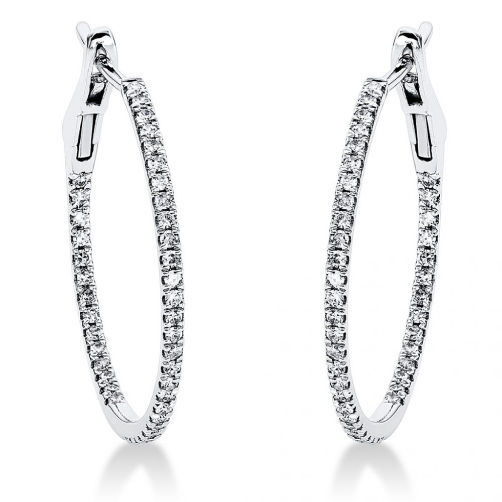 Whitegold Diamond Earrings