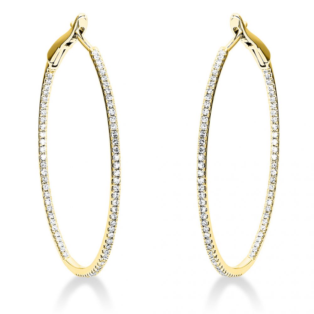 Yellowgold Diamond Earrings