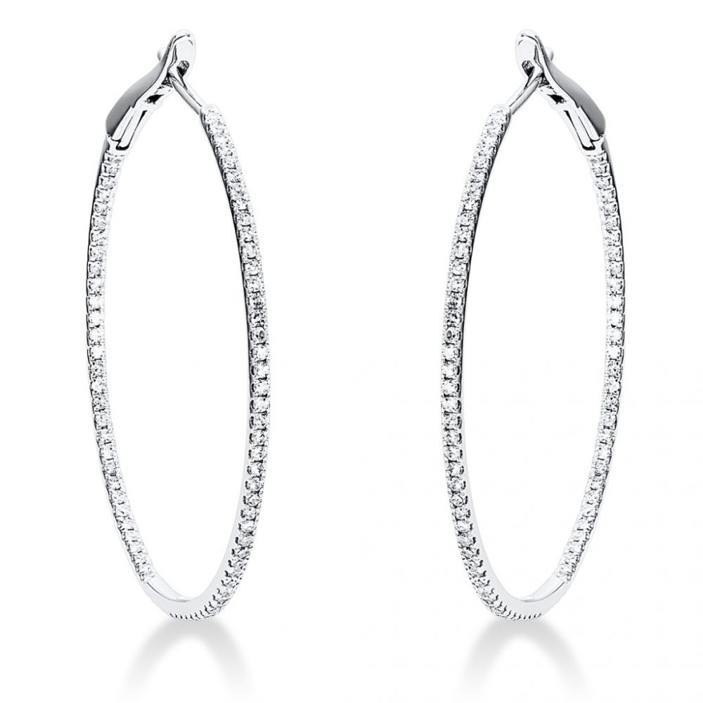 Whitegold Diamond Earrings