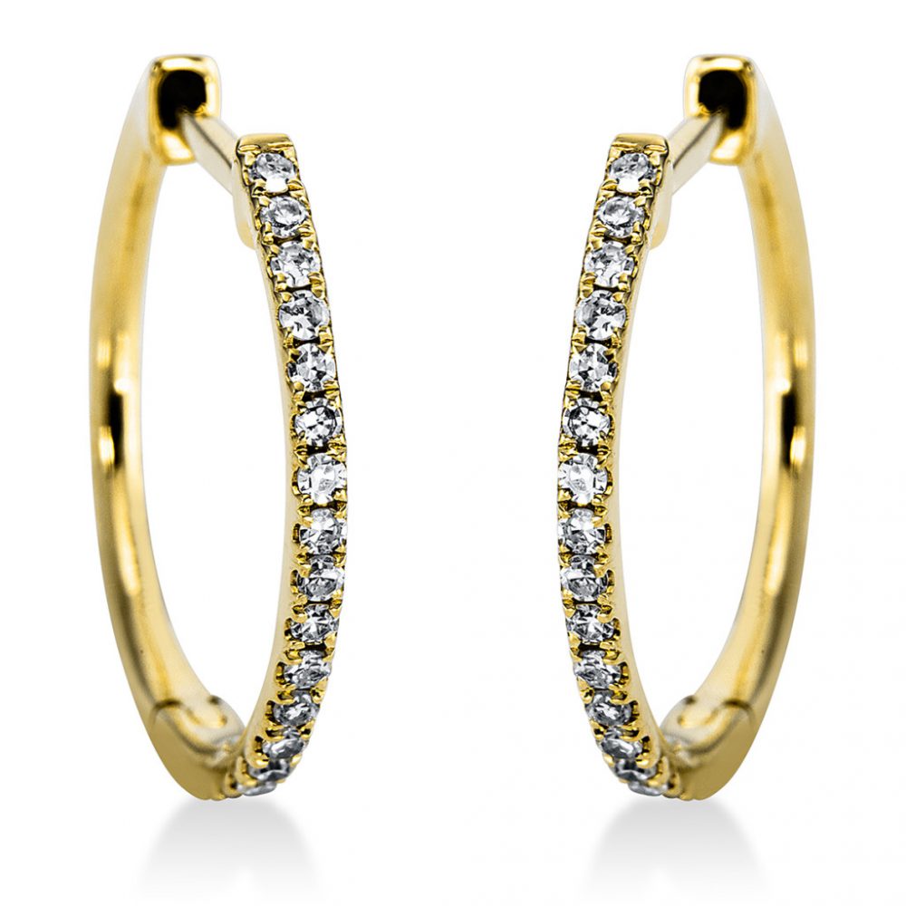 Yellowgold Diamond Earrings