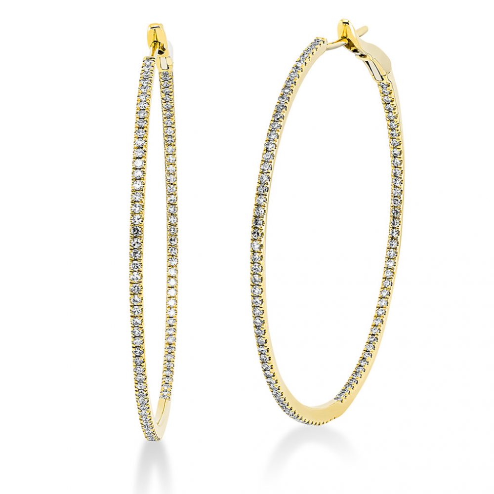 Yellowgold Diamond Earrings