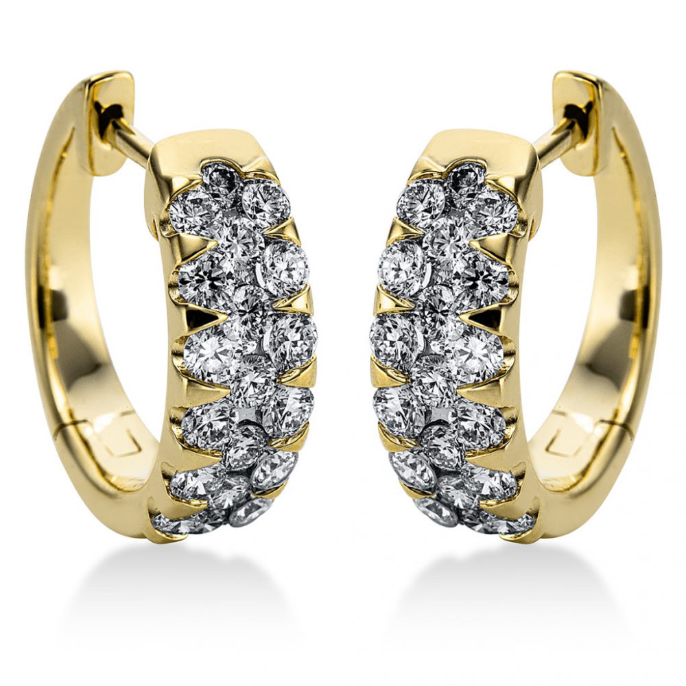 Yellowgold Diamond Earrings