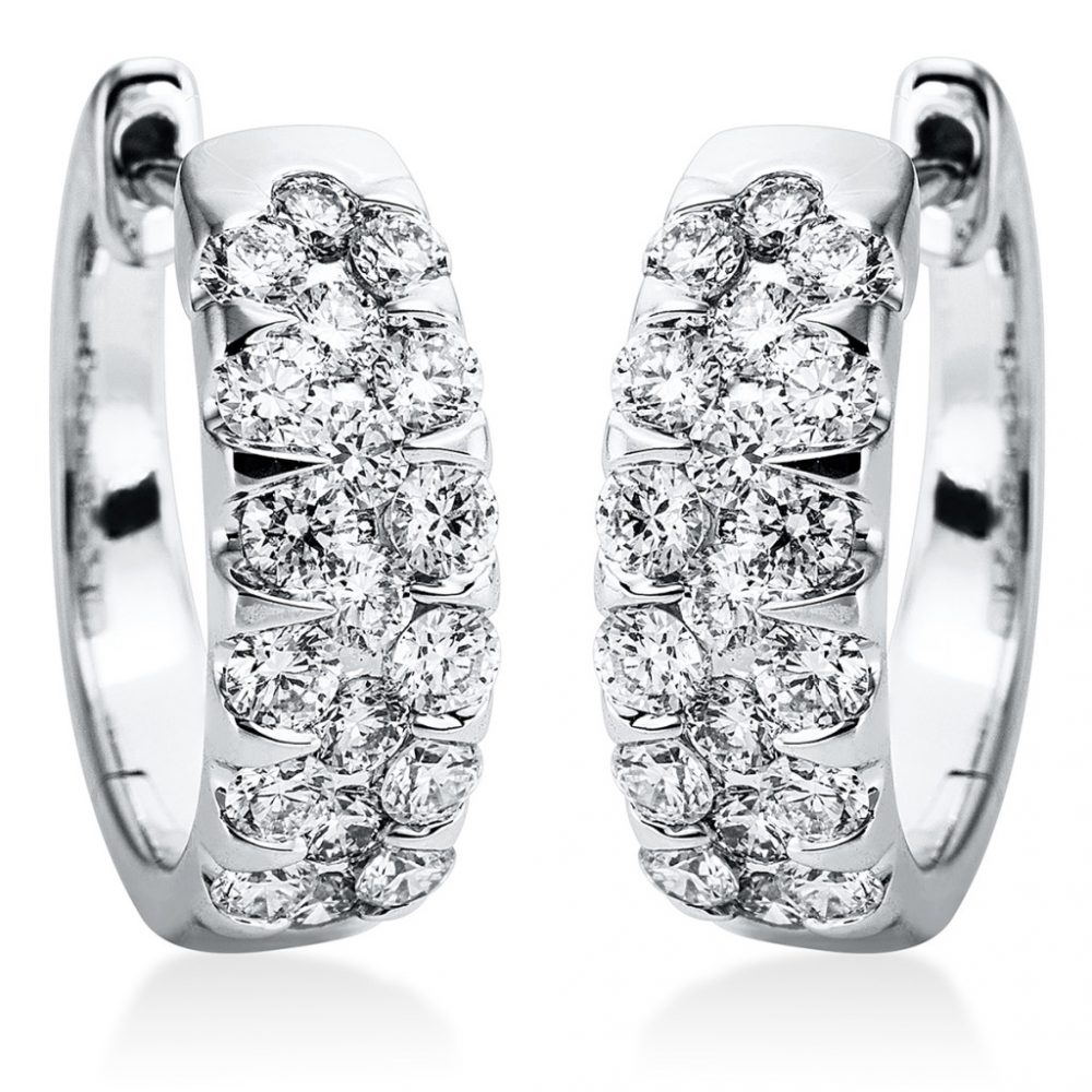 Whitegold Diamond Earrings