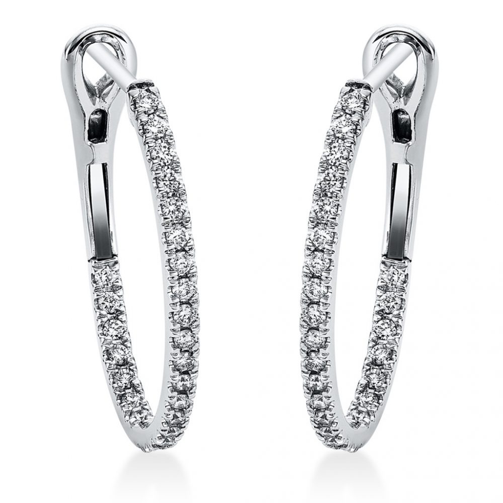 Whitegold Diamond Earrings