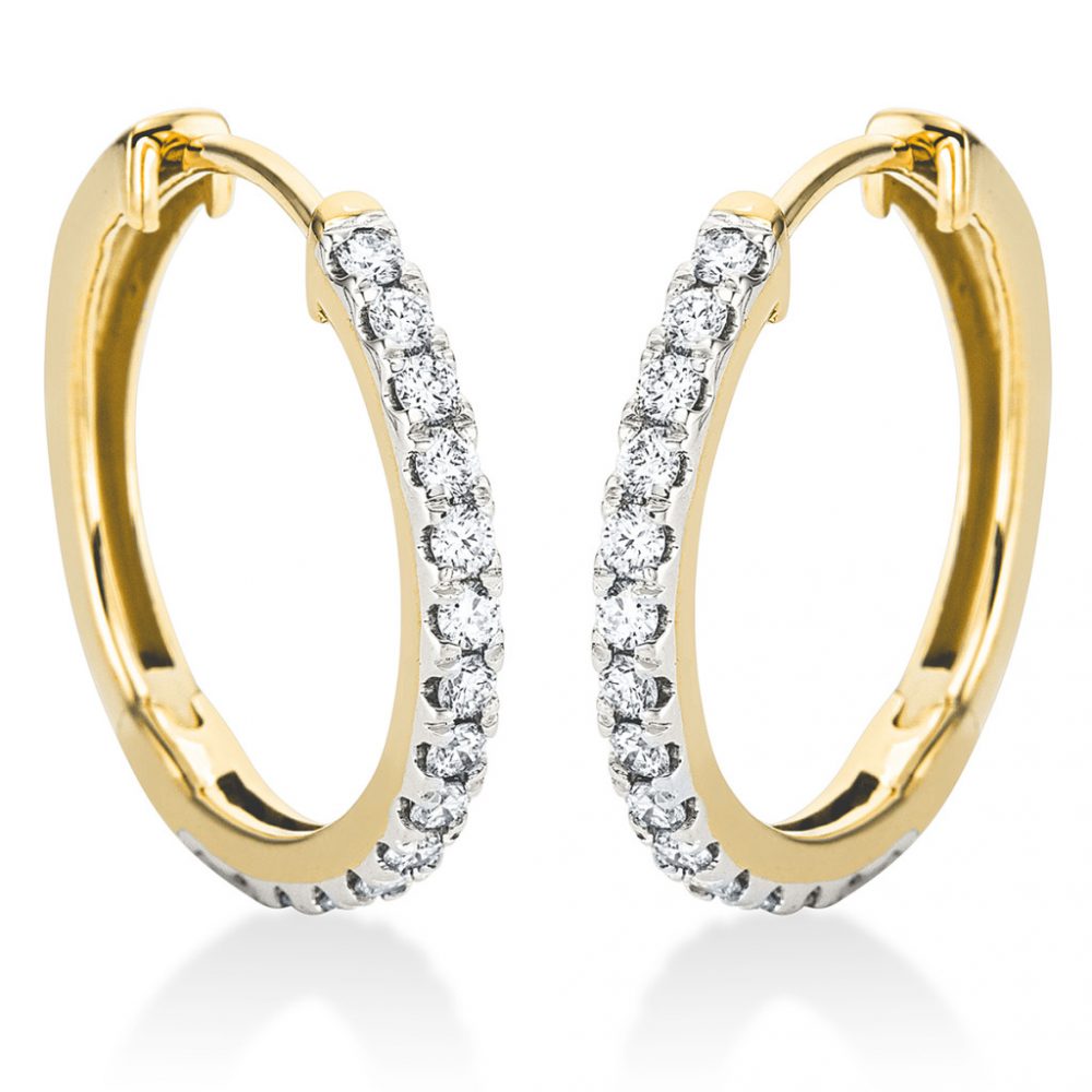 Yellowgold Diamond Earrings