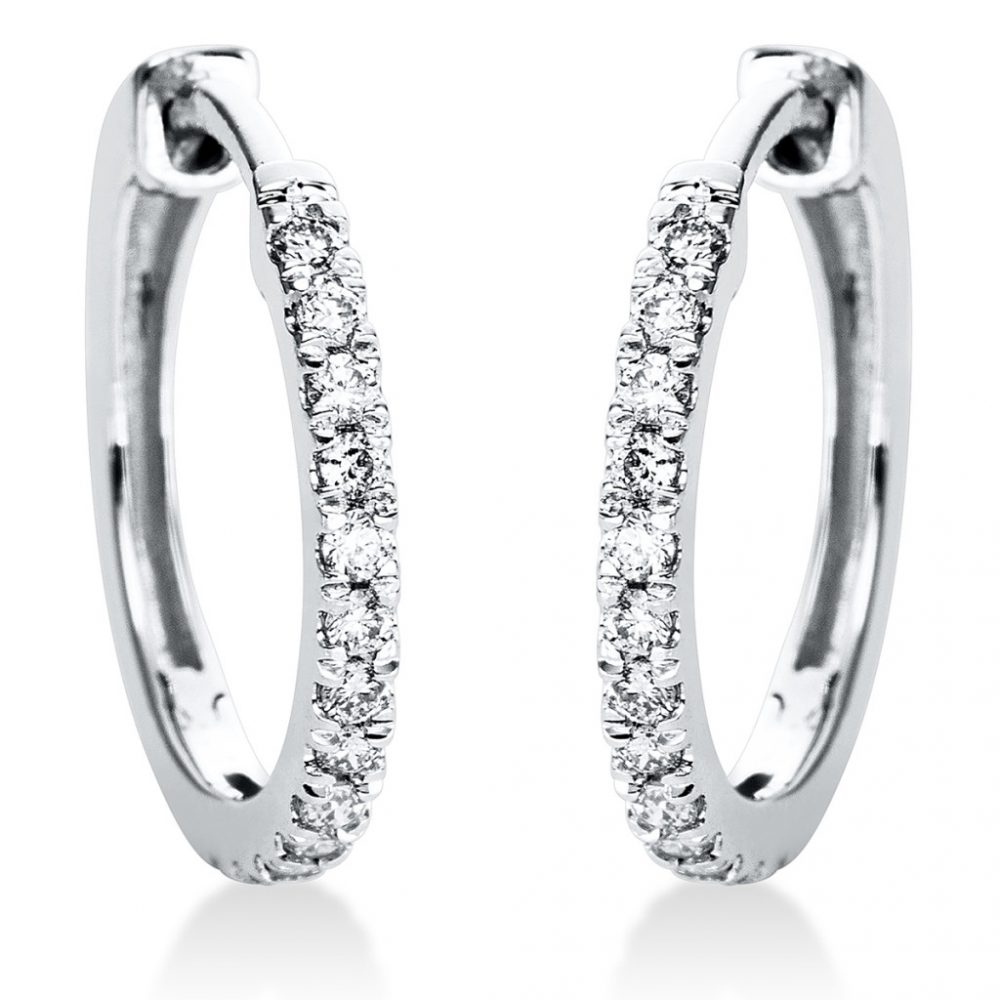 Whitegold Diamond Earrings