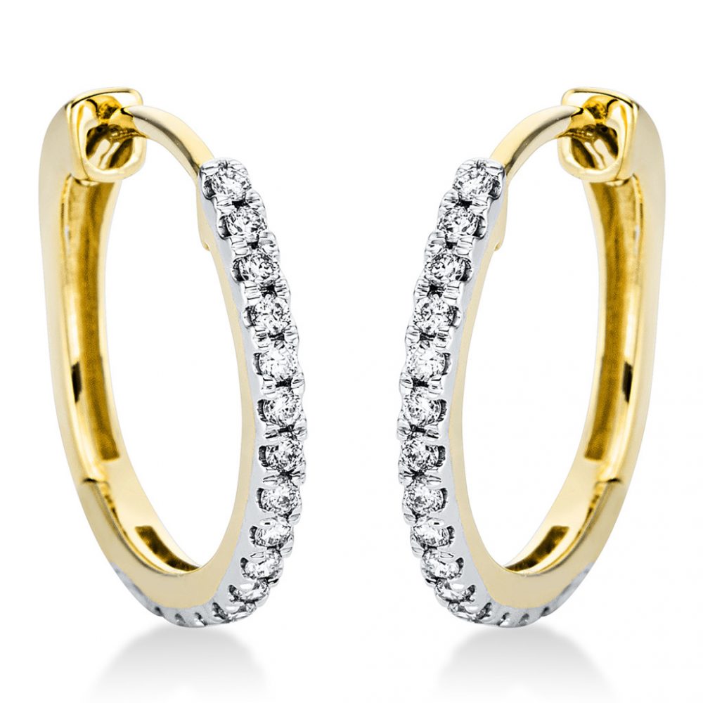 Yellowgold Diamond Earrings