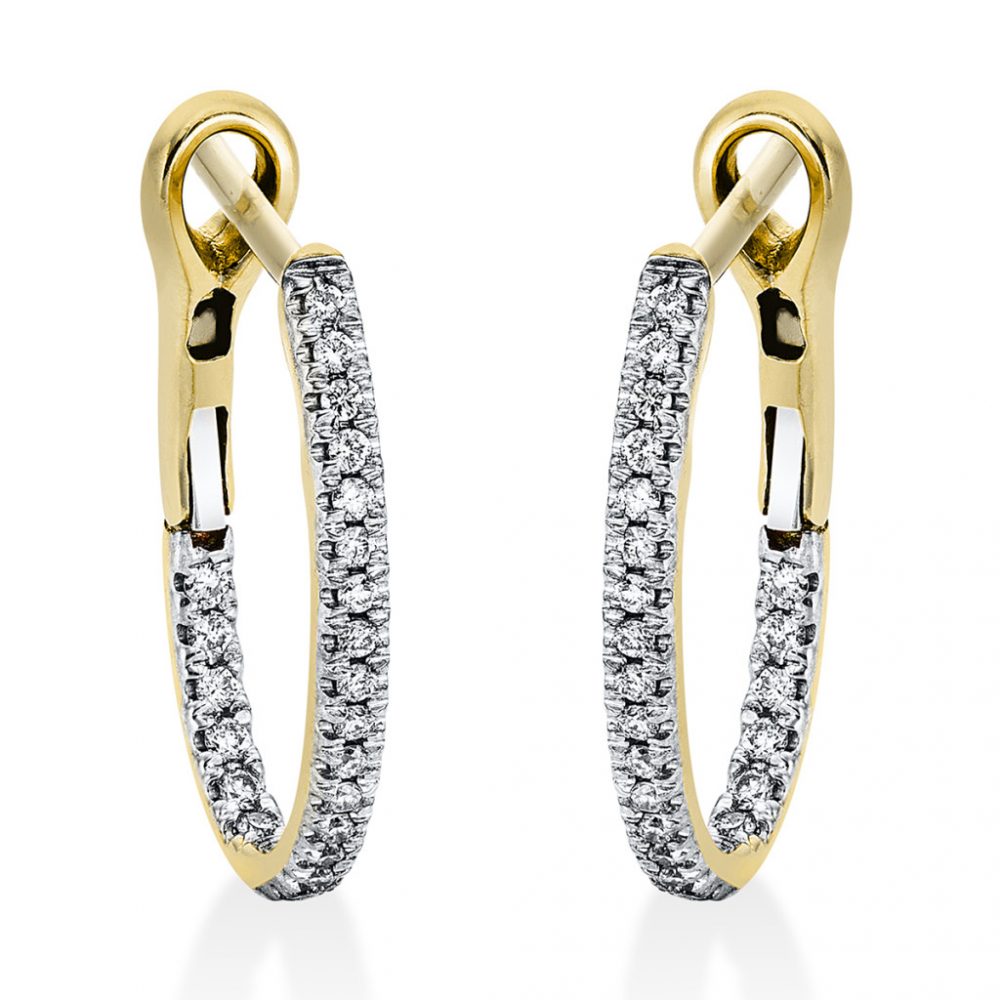 Yellowgold Diamond Earrings