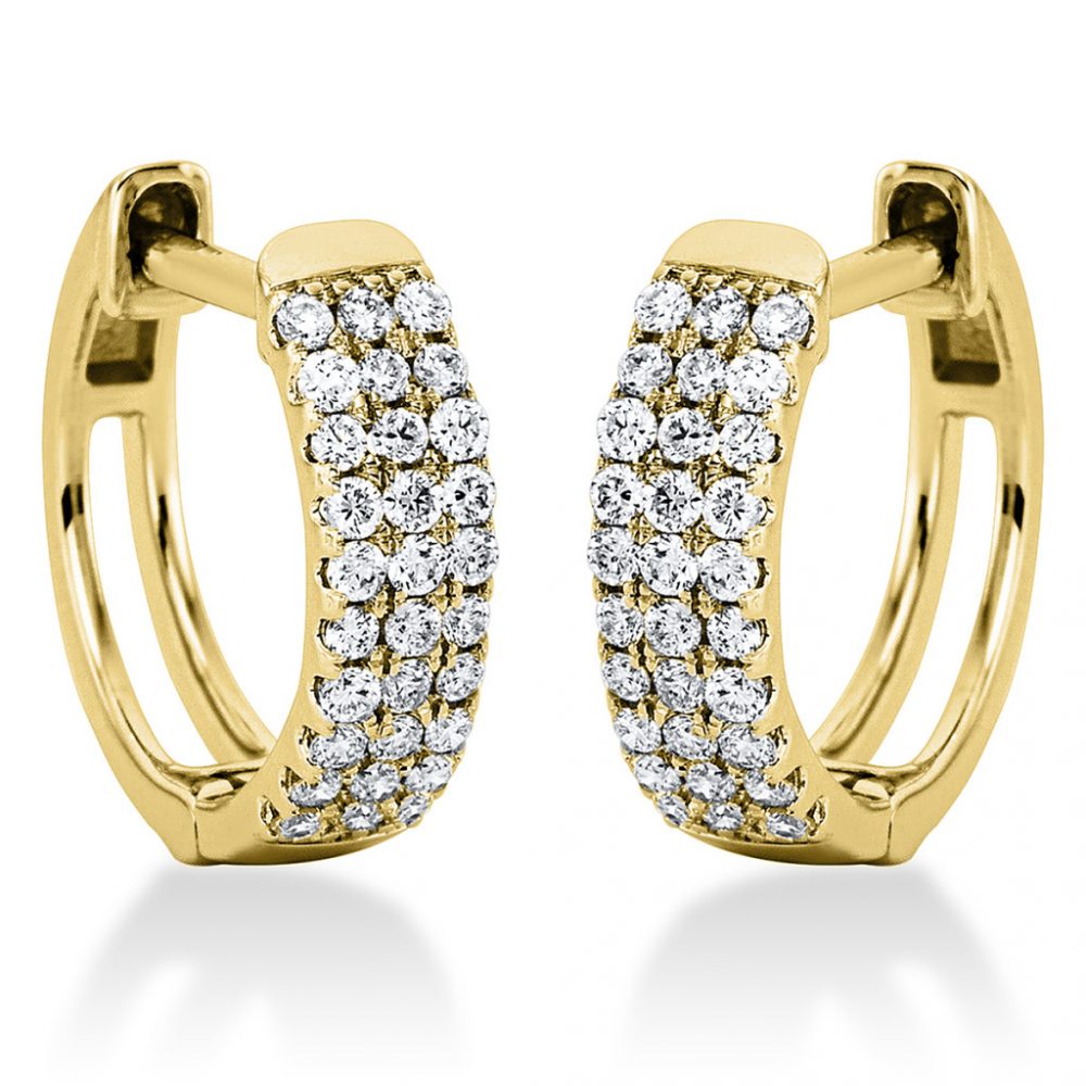 Yellowgold Diamond Earrings