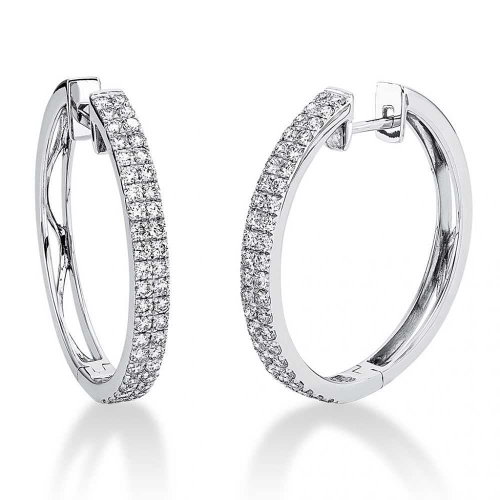 Whitegold Diamond Earrings