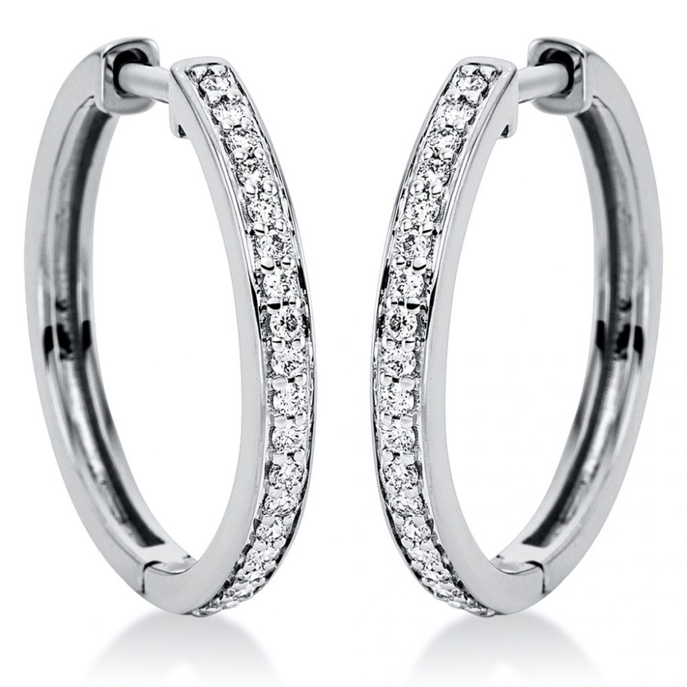 Whitegold Diamond Earrings