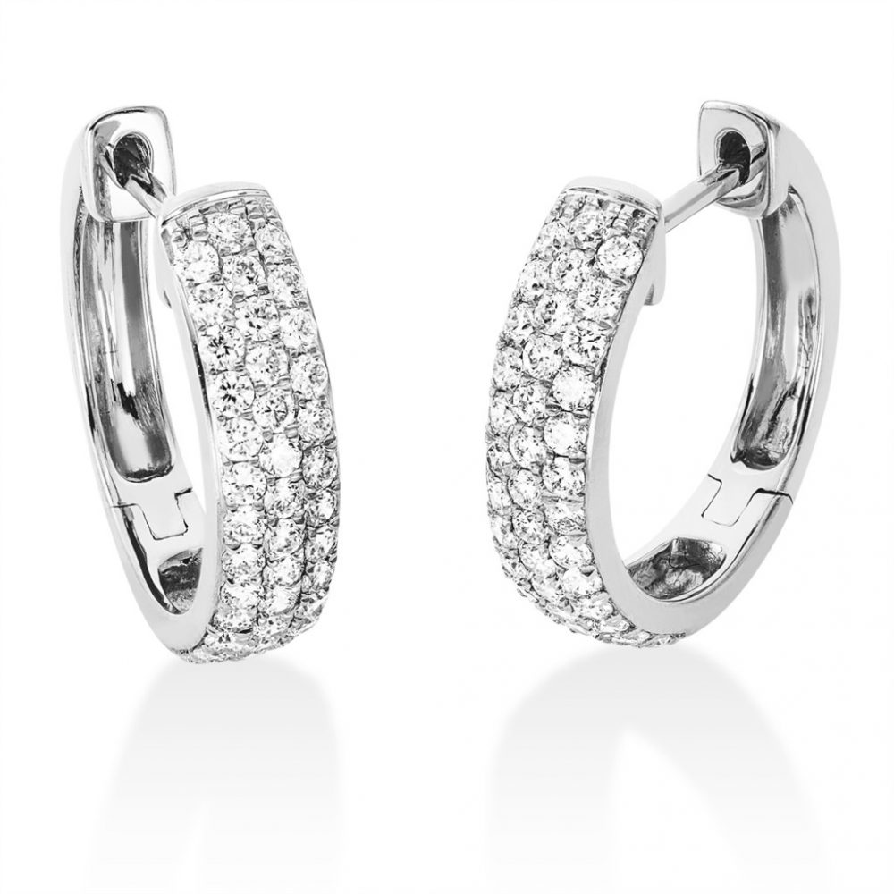 Whitegold Diamond Earrings