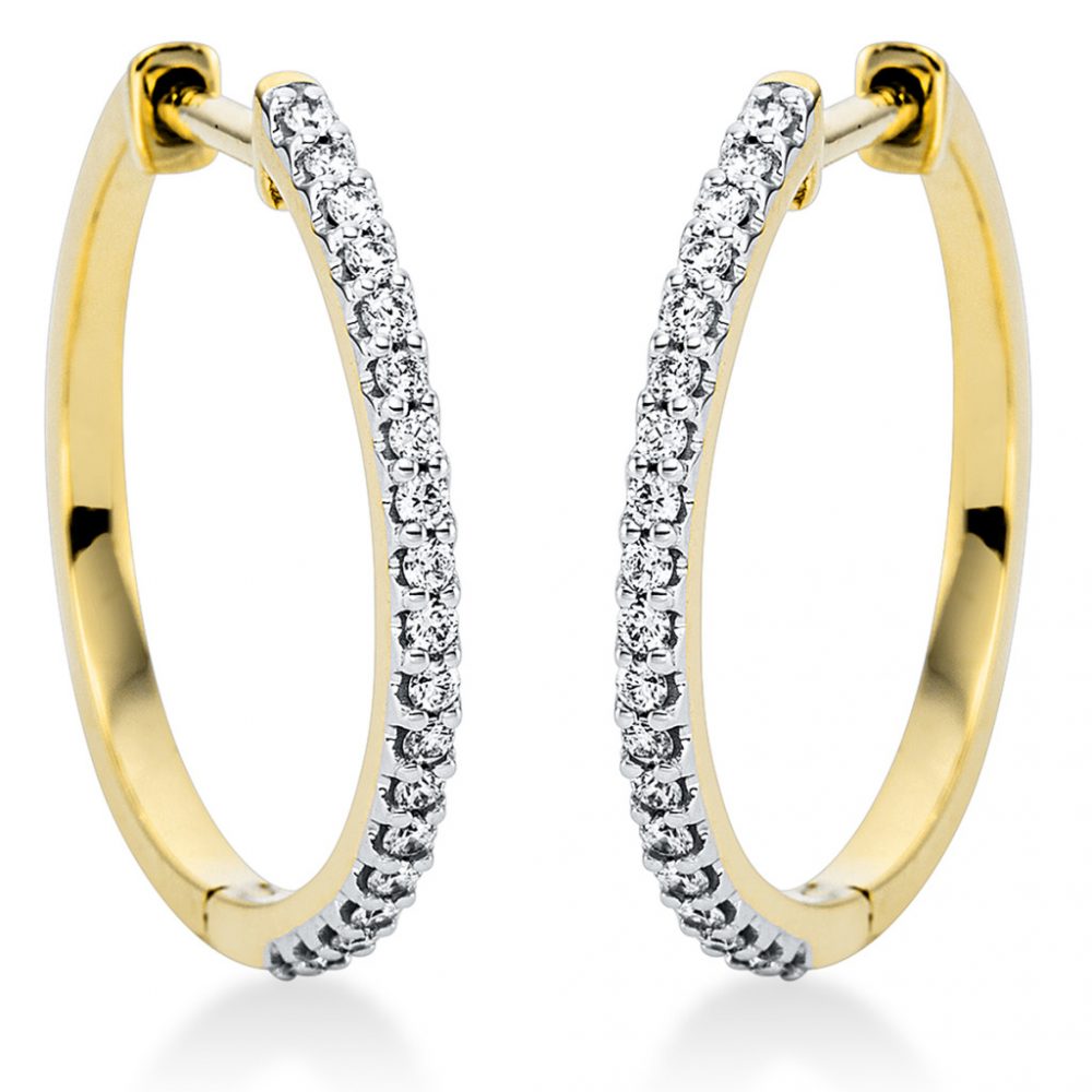 Yellowgold Diamond Earrings