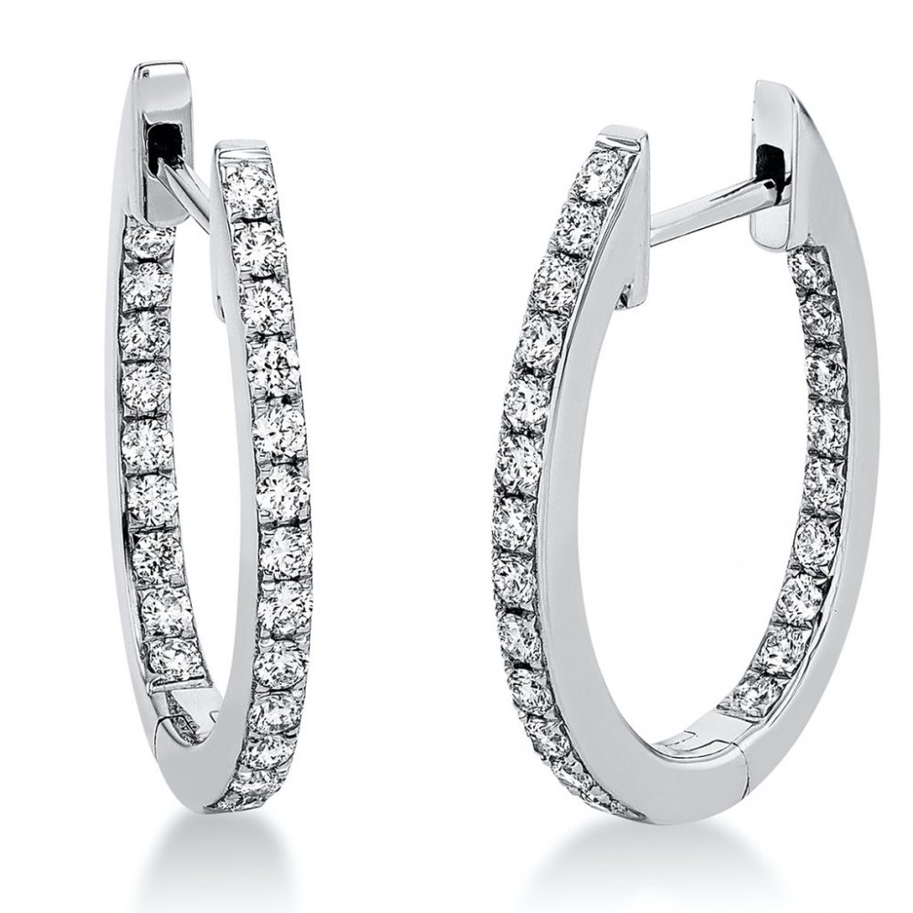 Whitegold Diamond Earrings