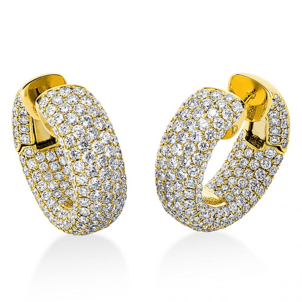 Yellowgold Diamond Earrings