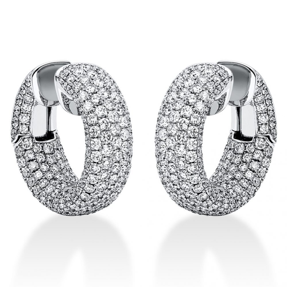 Whitegold Diamond Earrings