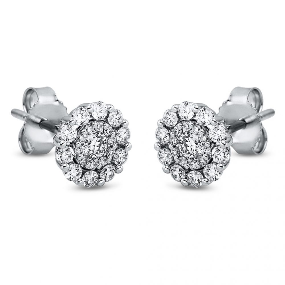 Whitegold Diamond Earrings