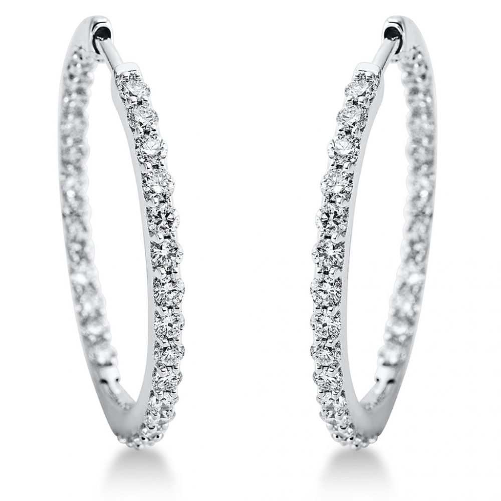 Whitegold Diamond Earrings