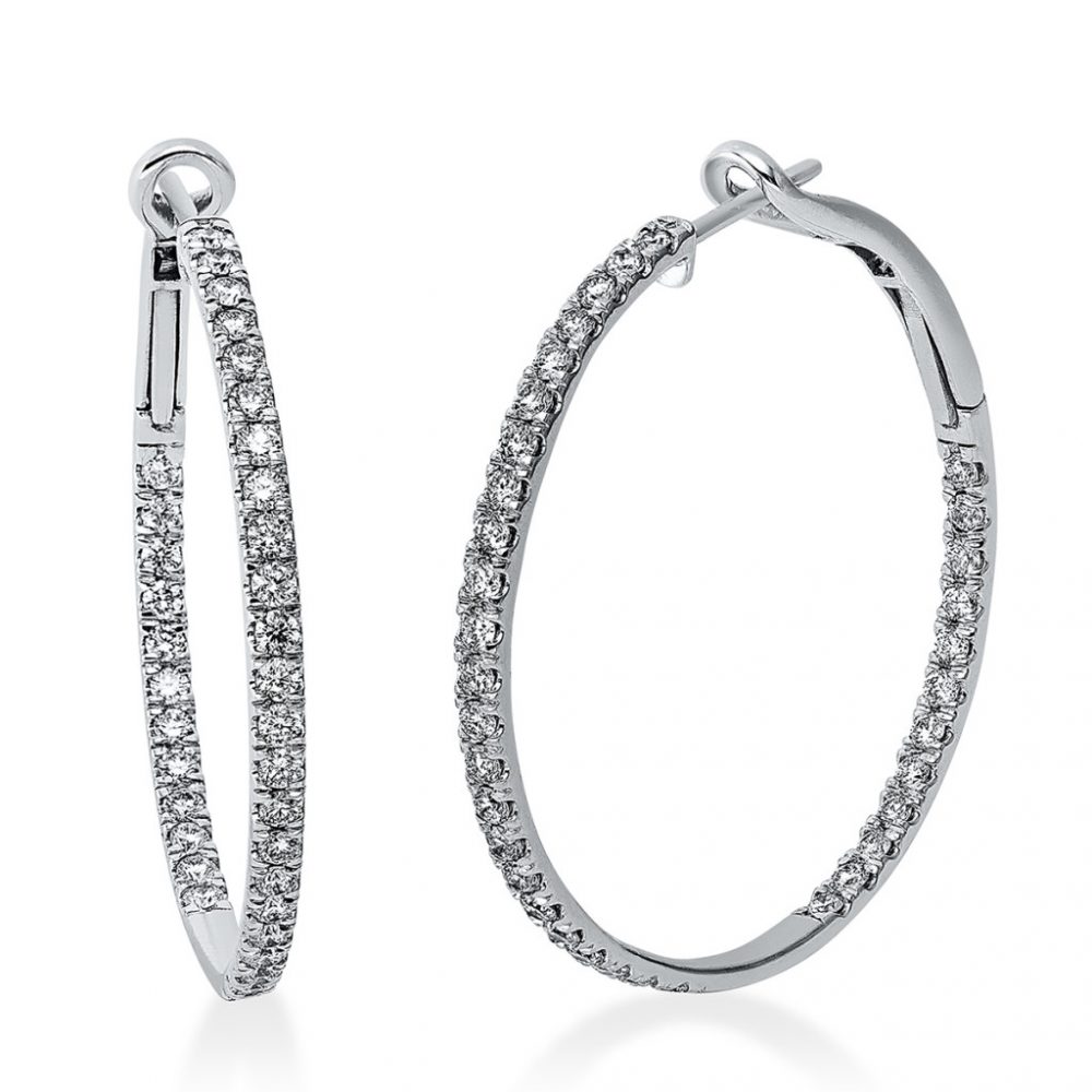 Whitegold Diamond Earrings