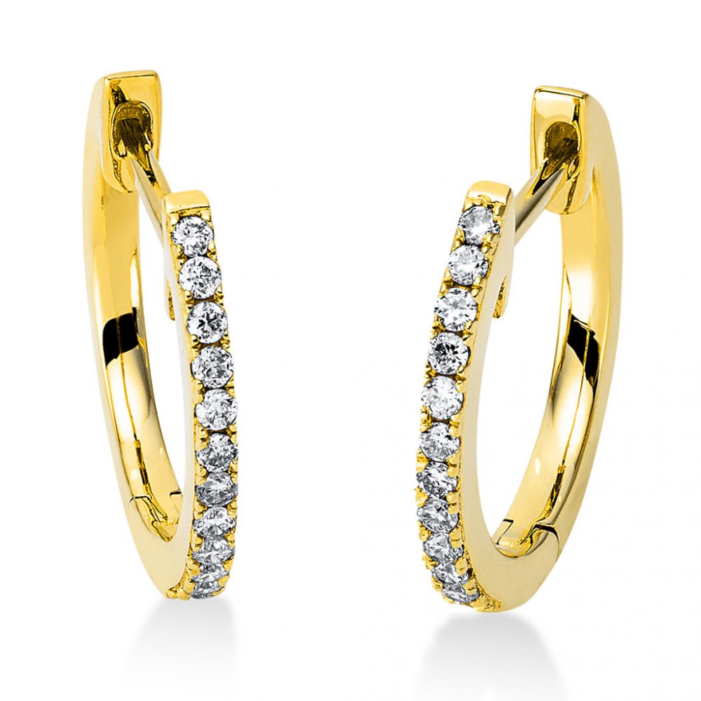 Yellowgold Diamond Earrings