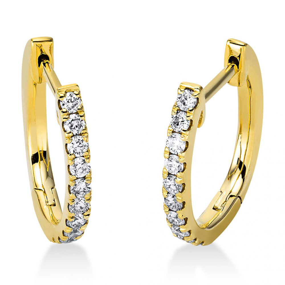 Yellowgold Diamond Earrings