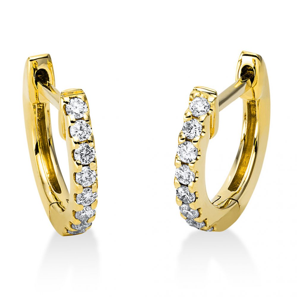 Yellowgold Diamond Earrings