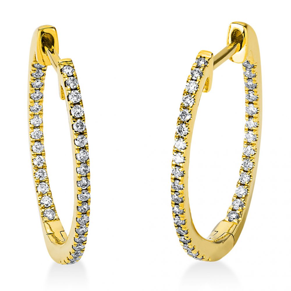 Yellowgold Diamond Earrings