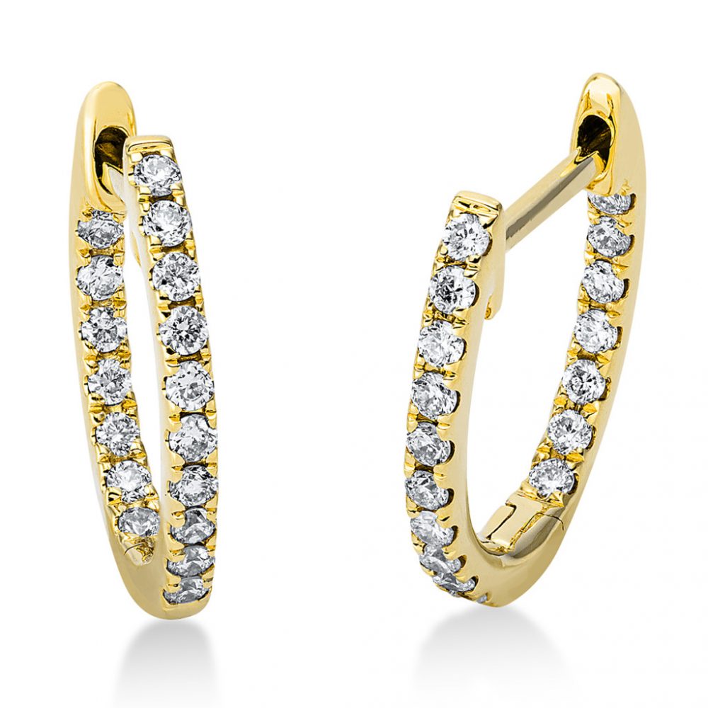 Yellowgold Diamond Earrings