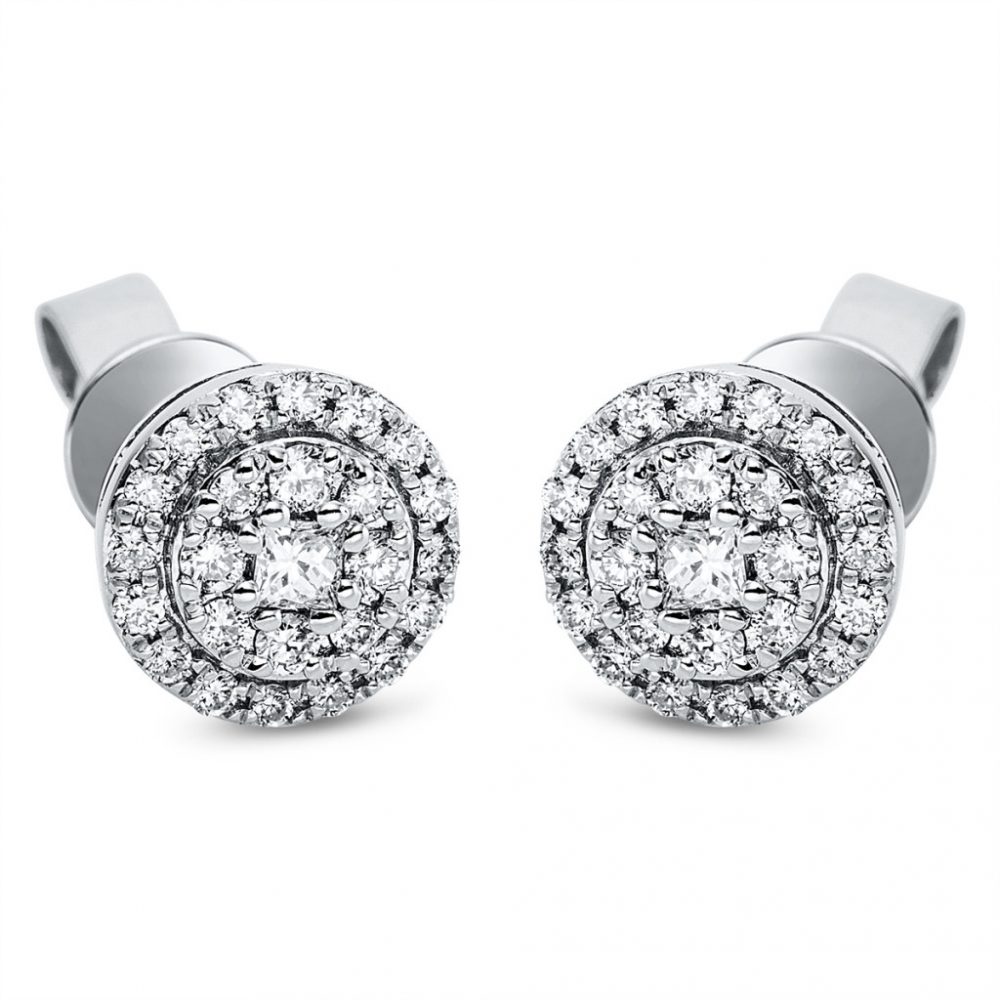 Whitegold Diamond Earrings