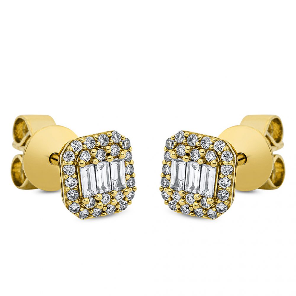 Yellowgold Diamond Earrings