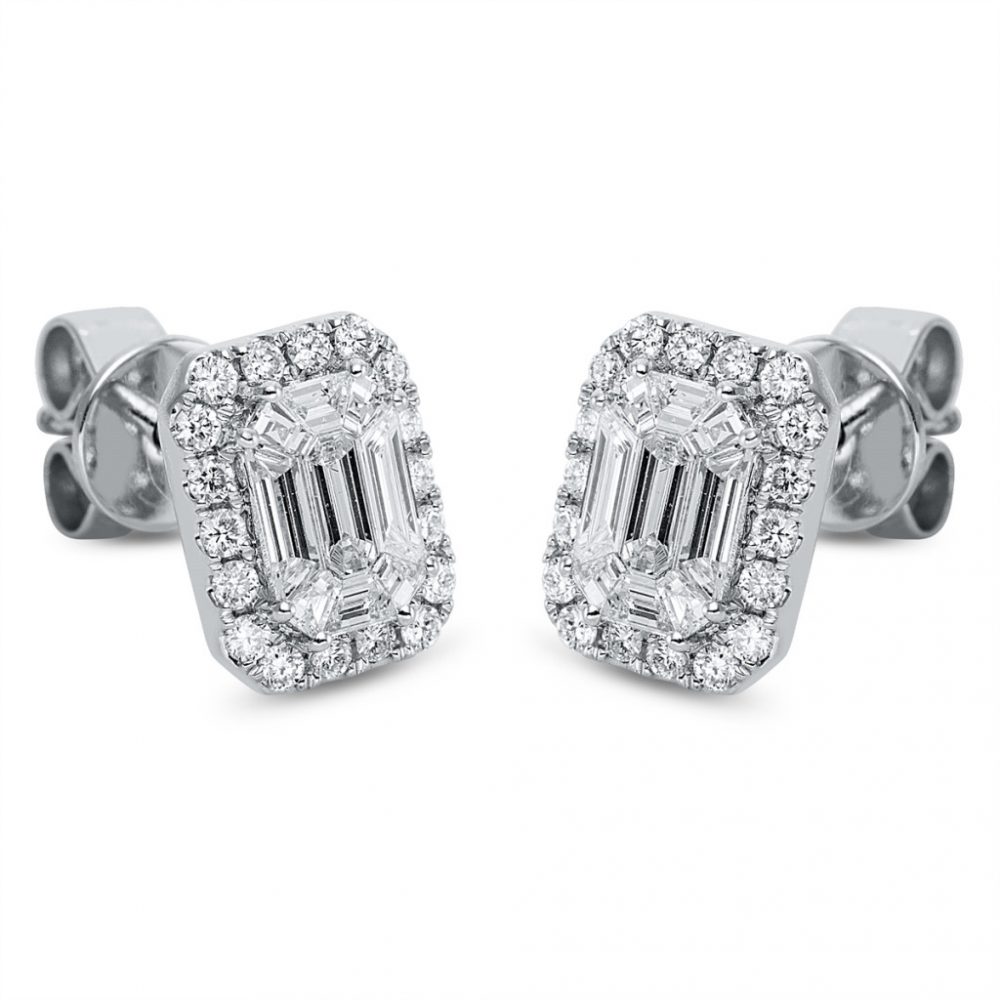 Whitegold Diamond Earrings