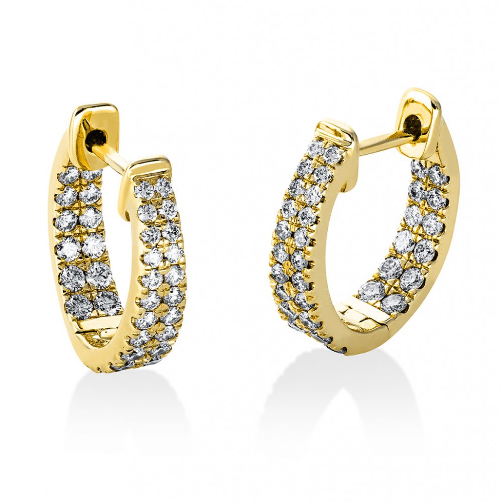 Yellowgold Diamond Earrings