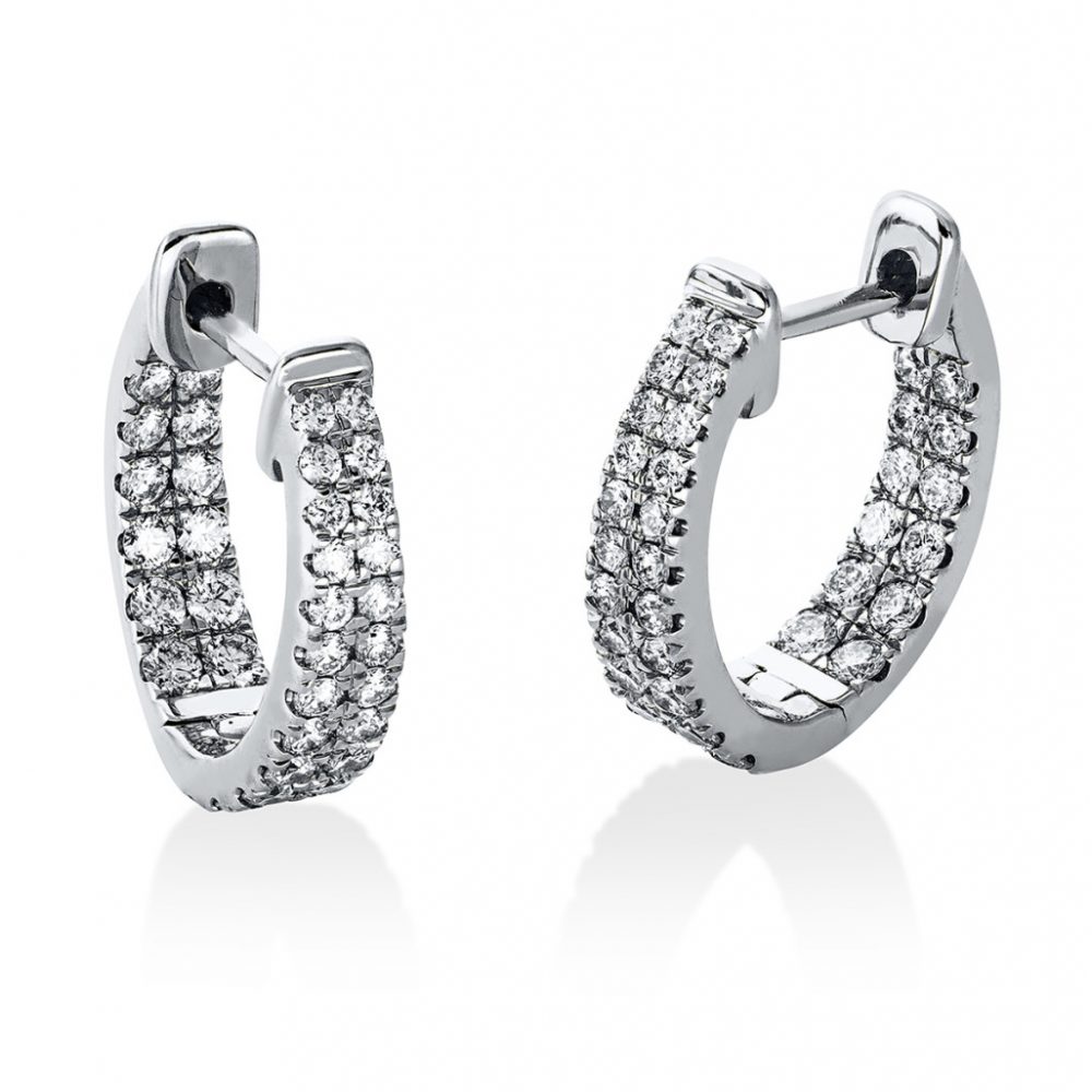 Whitegold Diamond Earrings