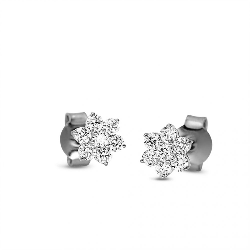 Whitegold Diamond Earrings