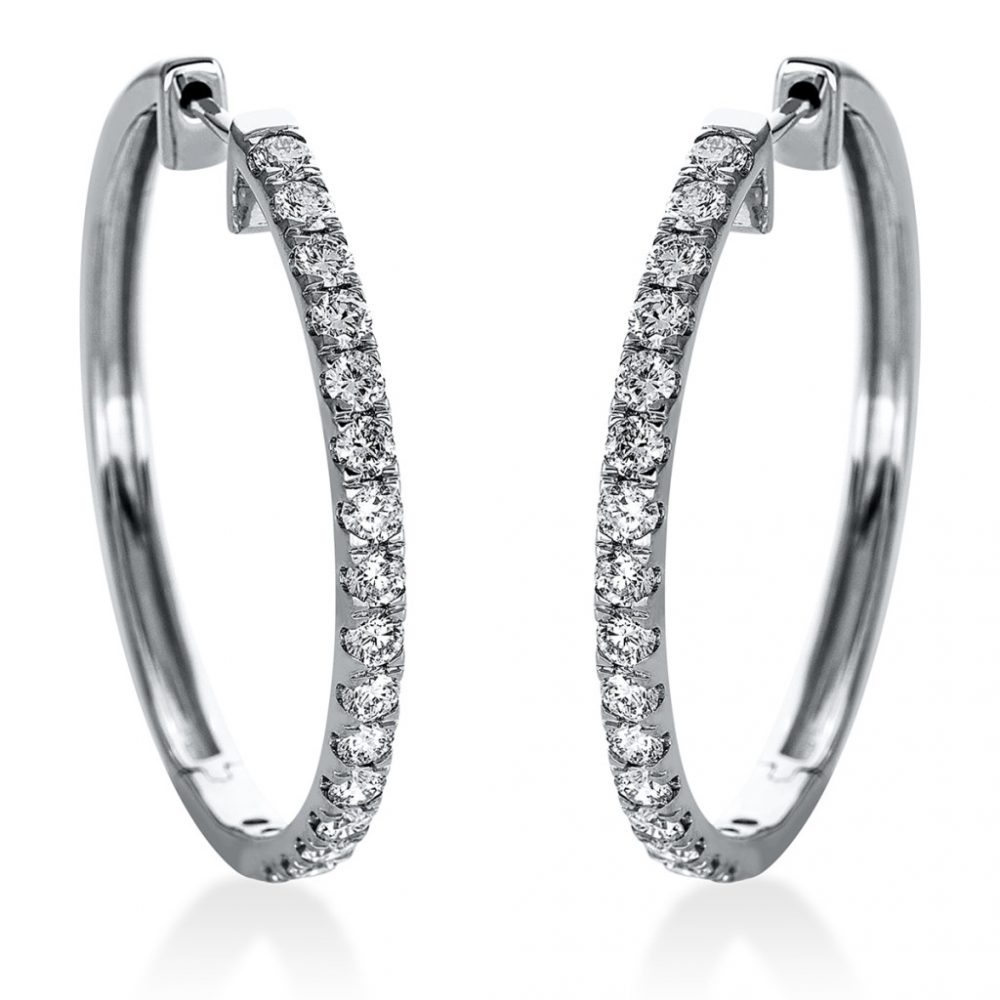 Whitegold Diamond Earrings