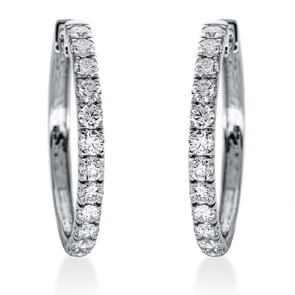 Whitegold Diamond Earrings